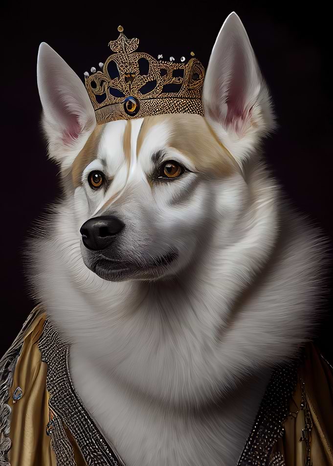 Kishu Dog Breed Portrait