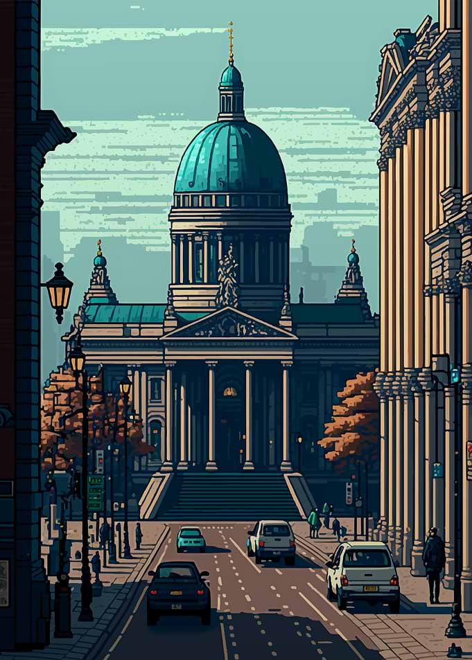 Helsinki Pixel art
