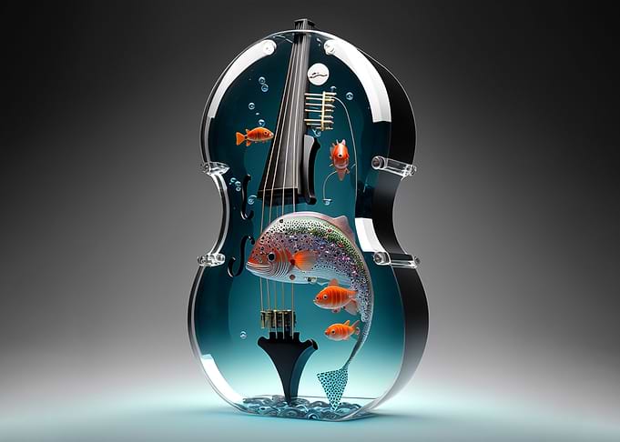 Fish in Glass Violin