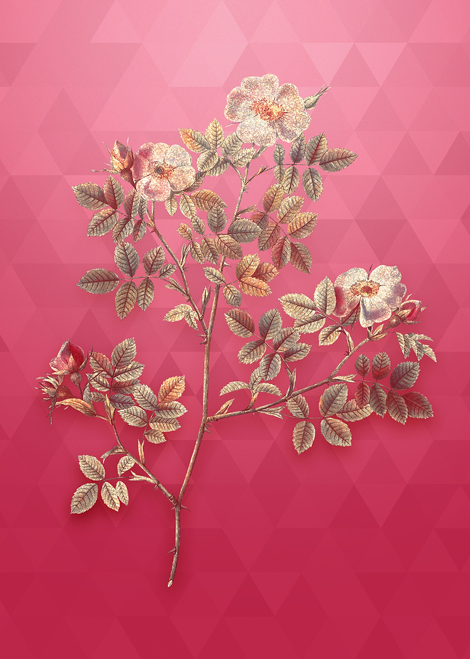 Vintage Gold Rose Corymb