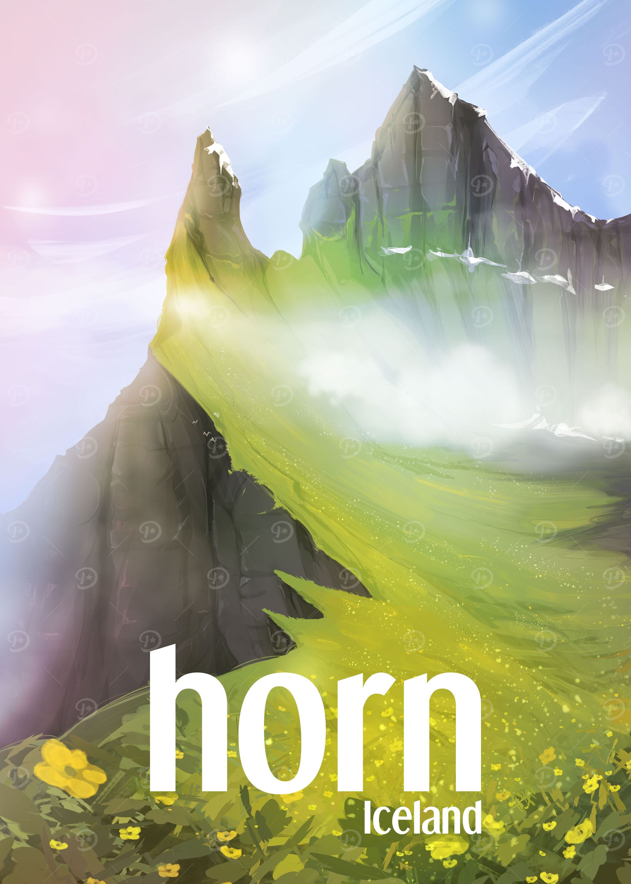 Horn in iceland