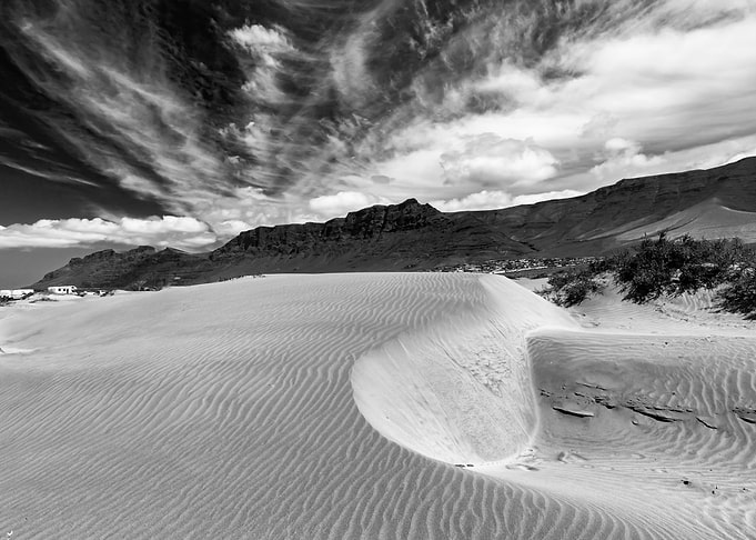 Landscape of Lanzarote B&W