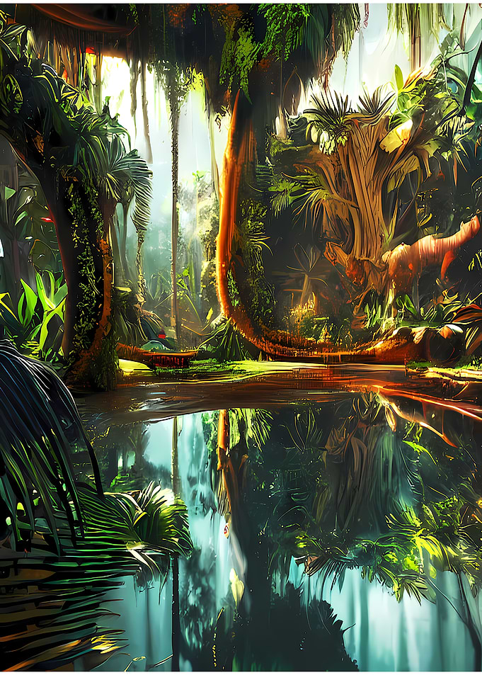 Inside huge Jungle