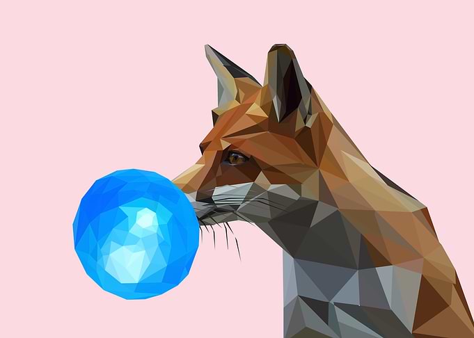Fox bubblegum amimal
