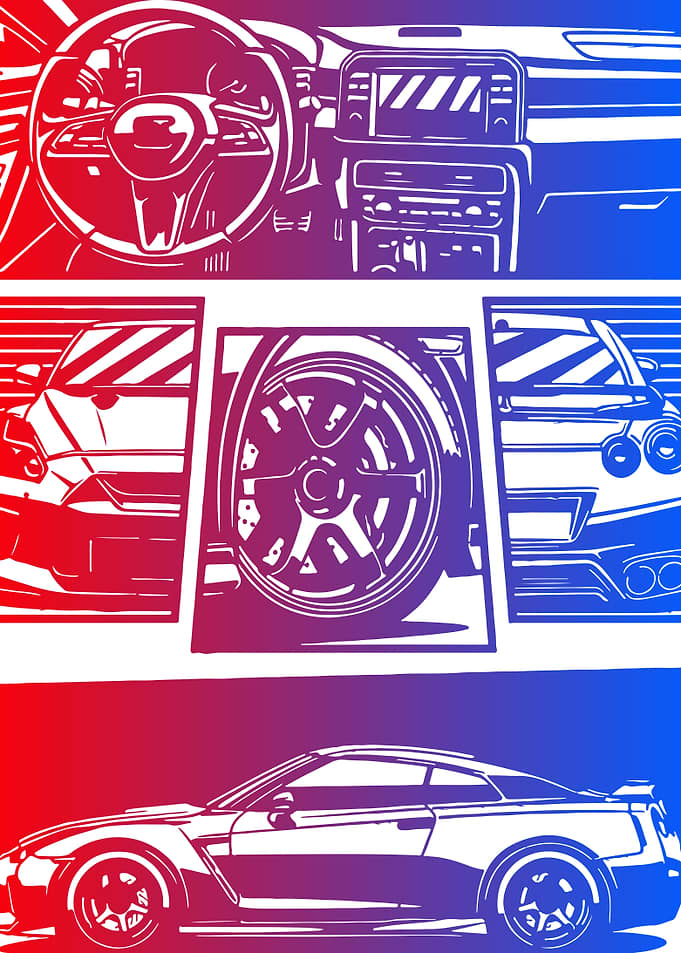 Retro Racing Car