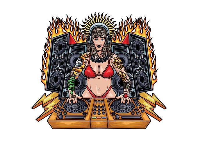 female disc jockey