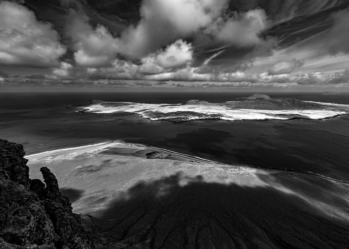 Landscape, Lanzarote, B&W
