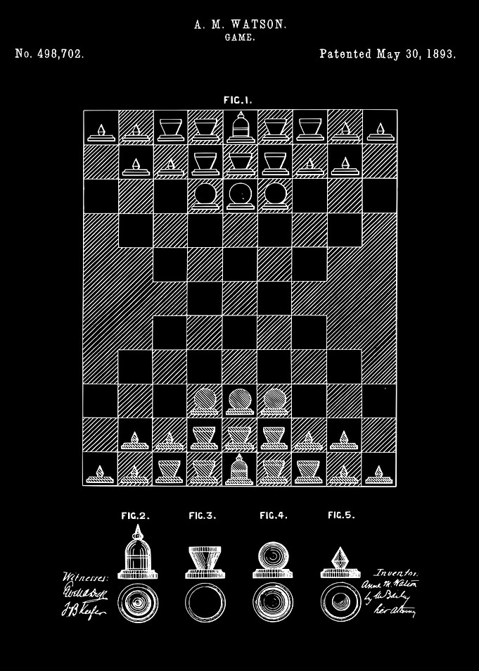 Chess patent 1893