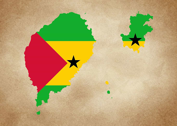 Sao Tome vintage map