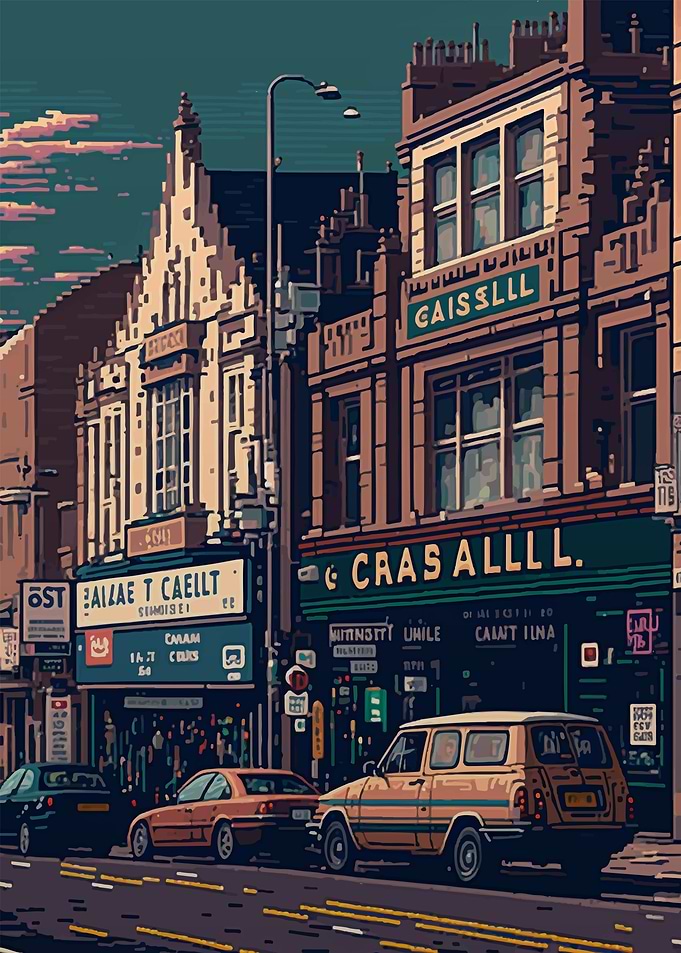 Cardiff Pixel art