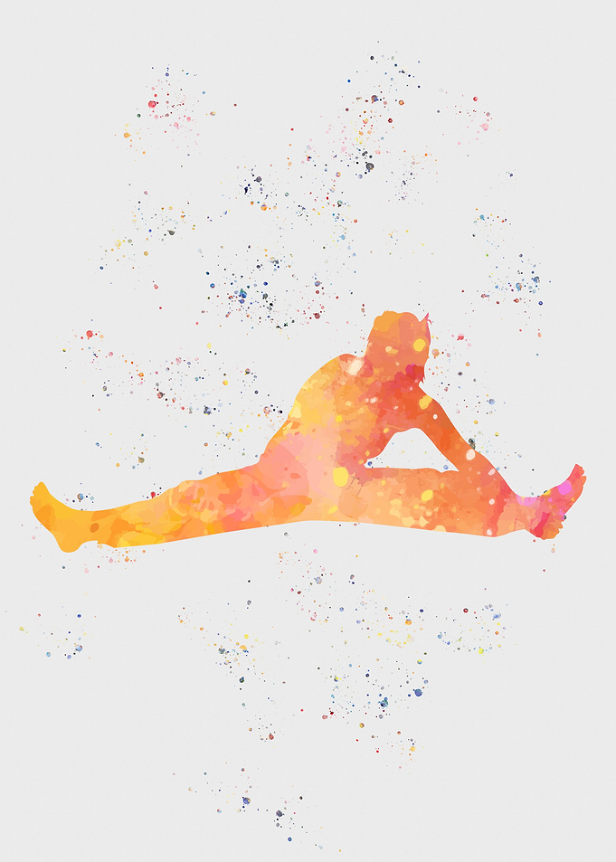 Women Yoga Watercolor