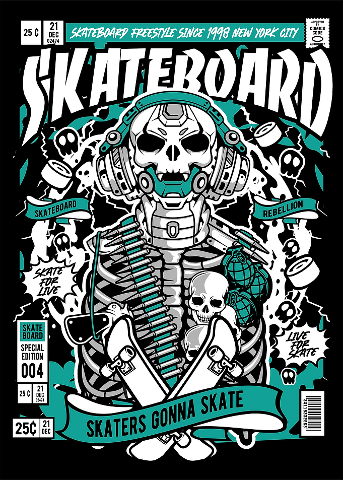 skull war robot comic cove