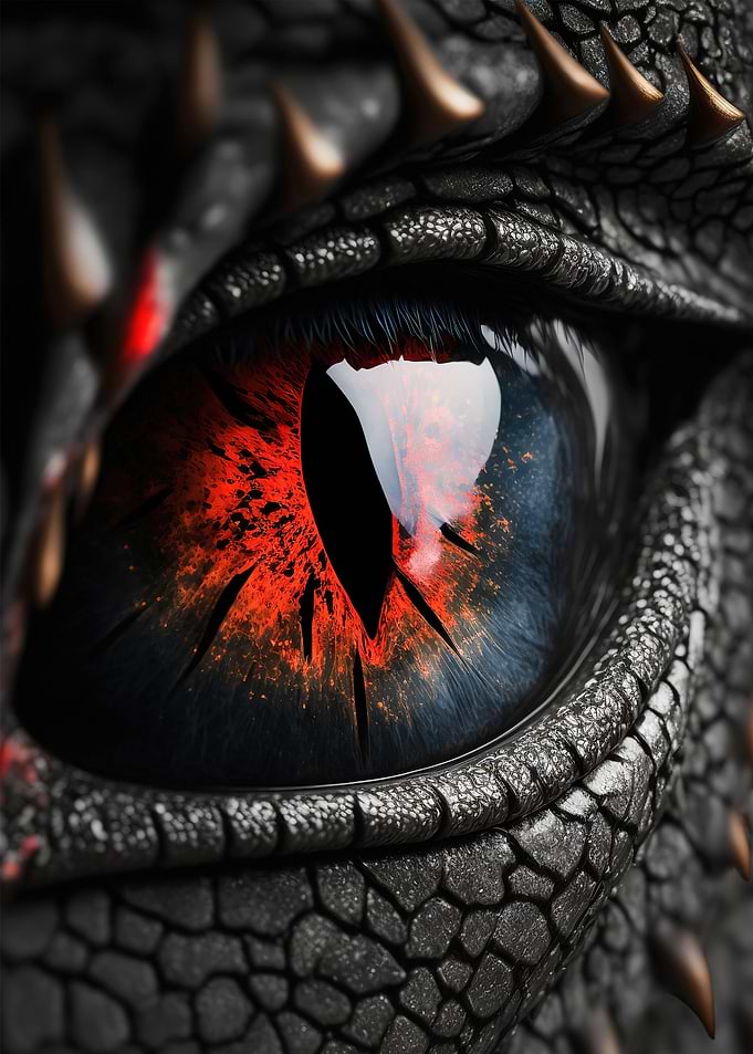Black dragon eye