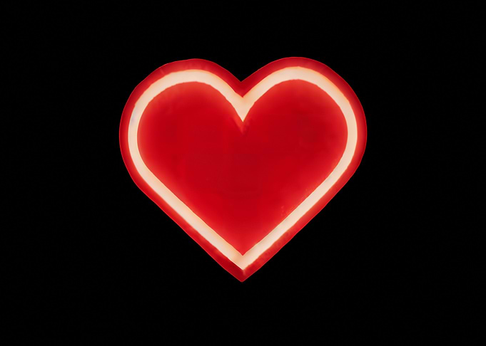 Heart inside border drawin