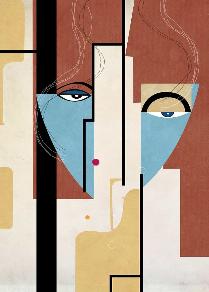 Abstract Beauty Face