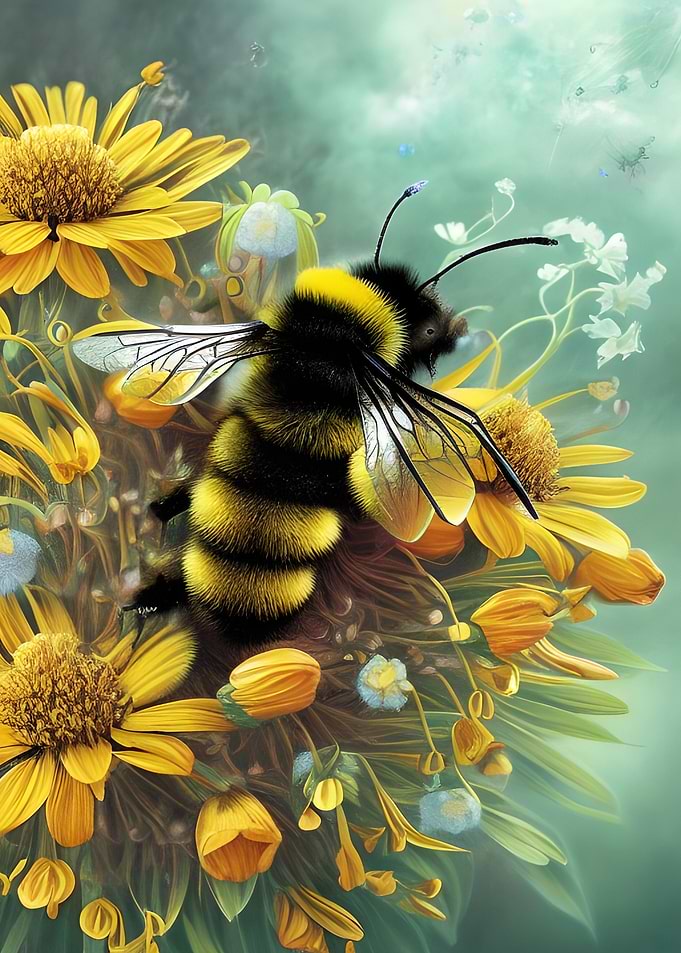 Bumble Bee at Flowers