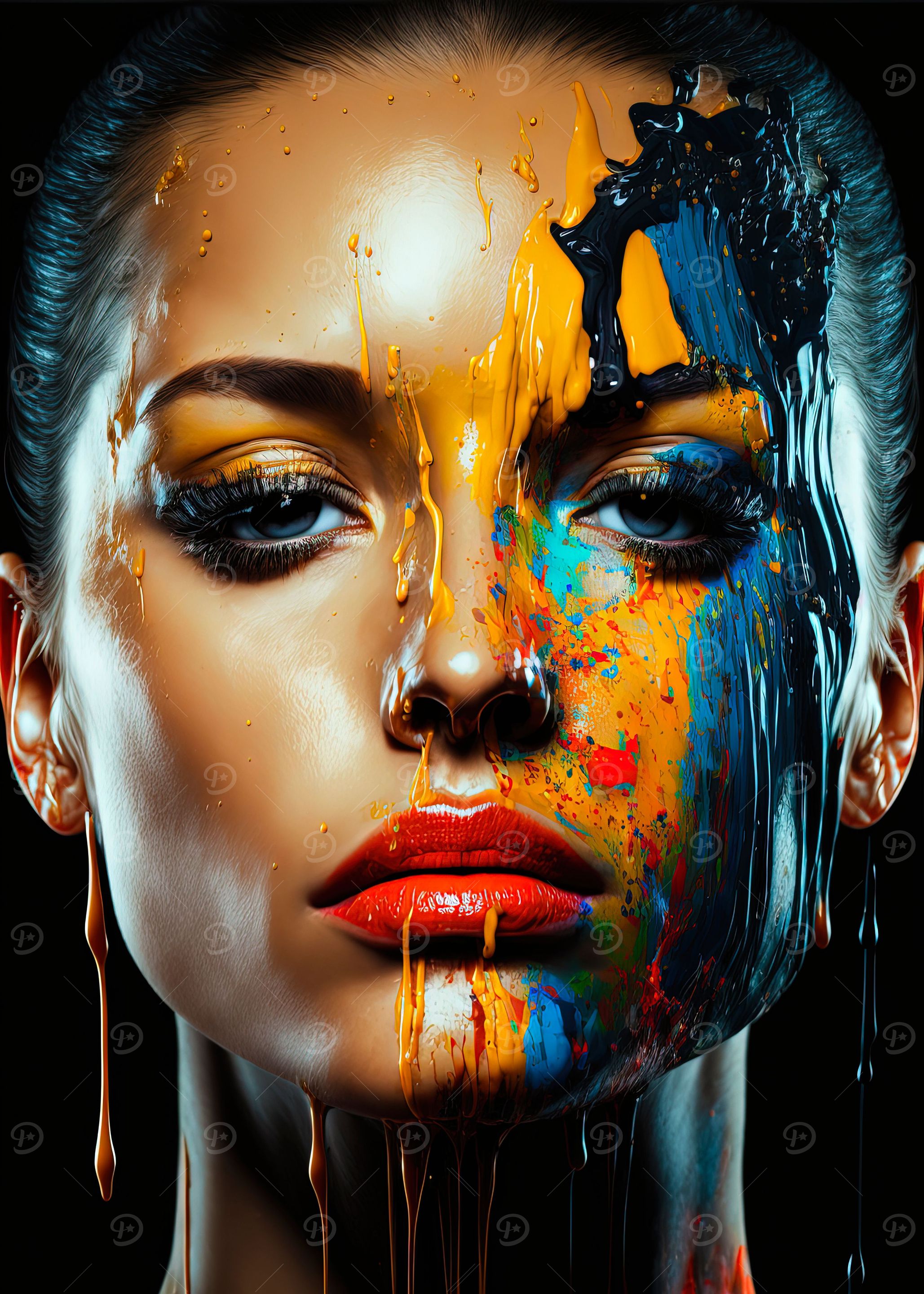 Woman Dripping Elegance