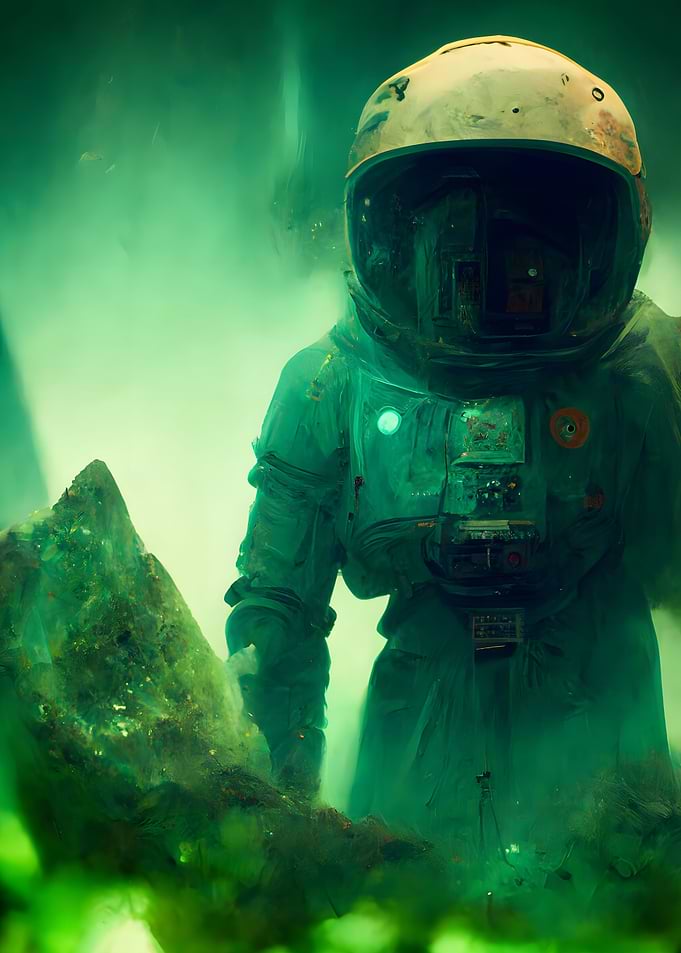 Happy astronaut