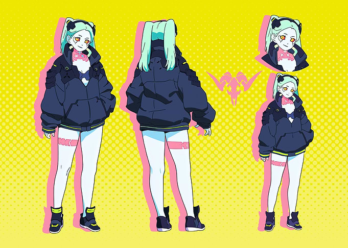 Rebecca with jacket