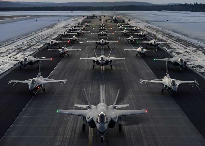 Lined up in Alaska