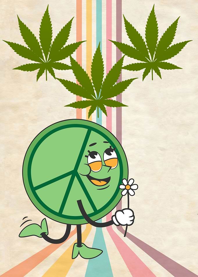WEED PEACE SIGN