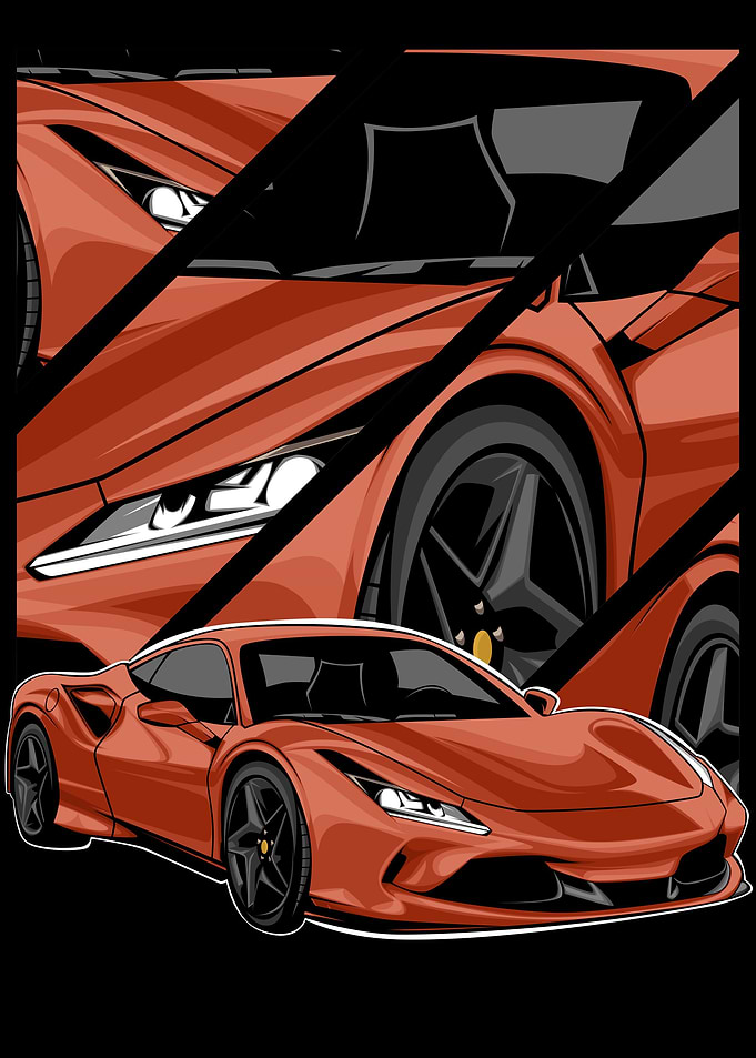 super cars abstract