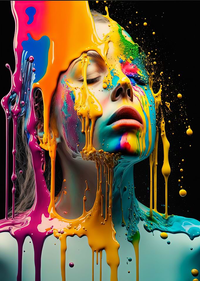 Woman A Splash of Emotion