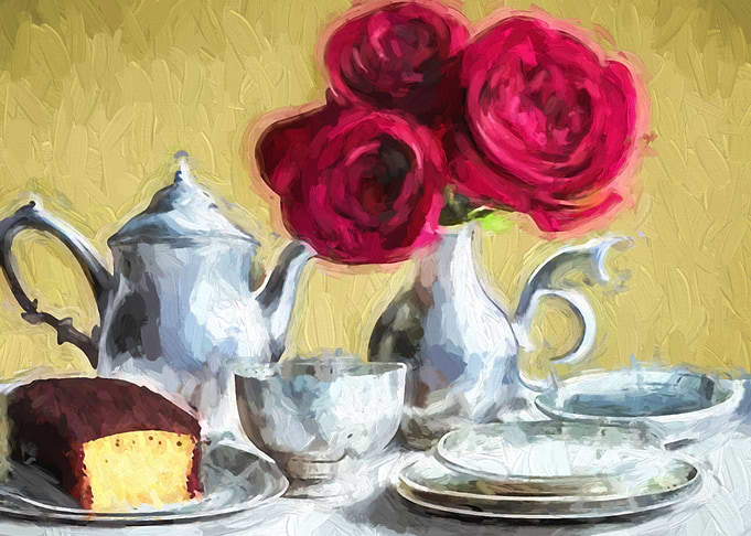 Oil Still life with Roses