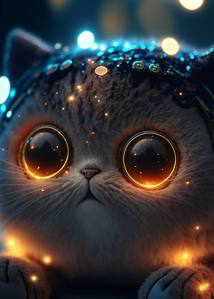 Trippy Cat in space