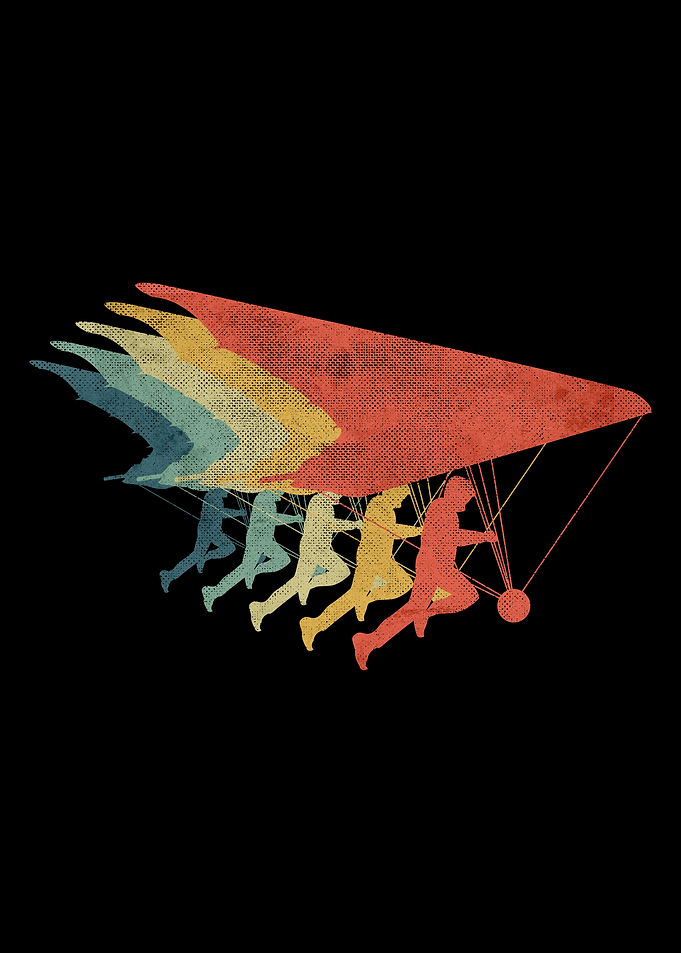 Hanggliding Retro Vintage