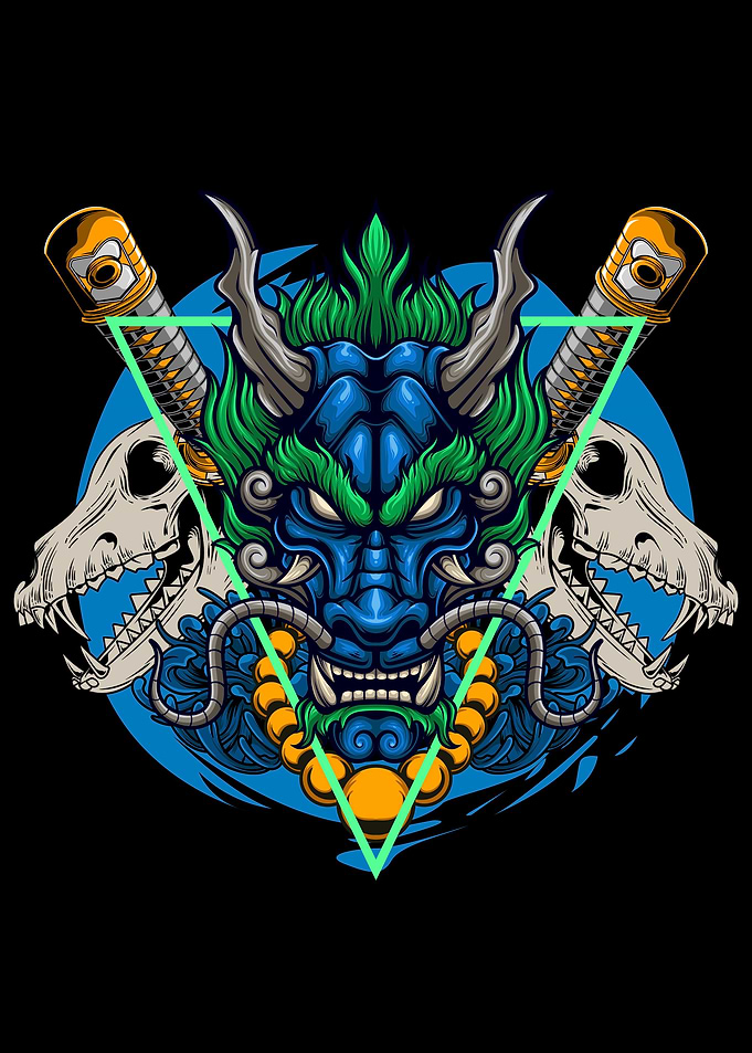 Japanese dragon head