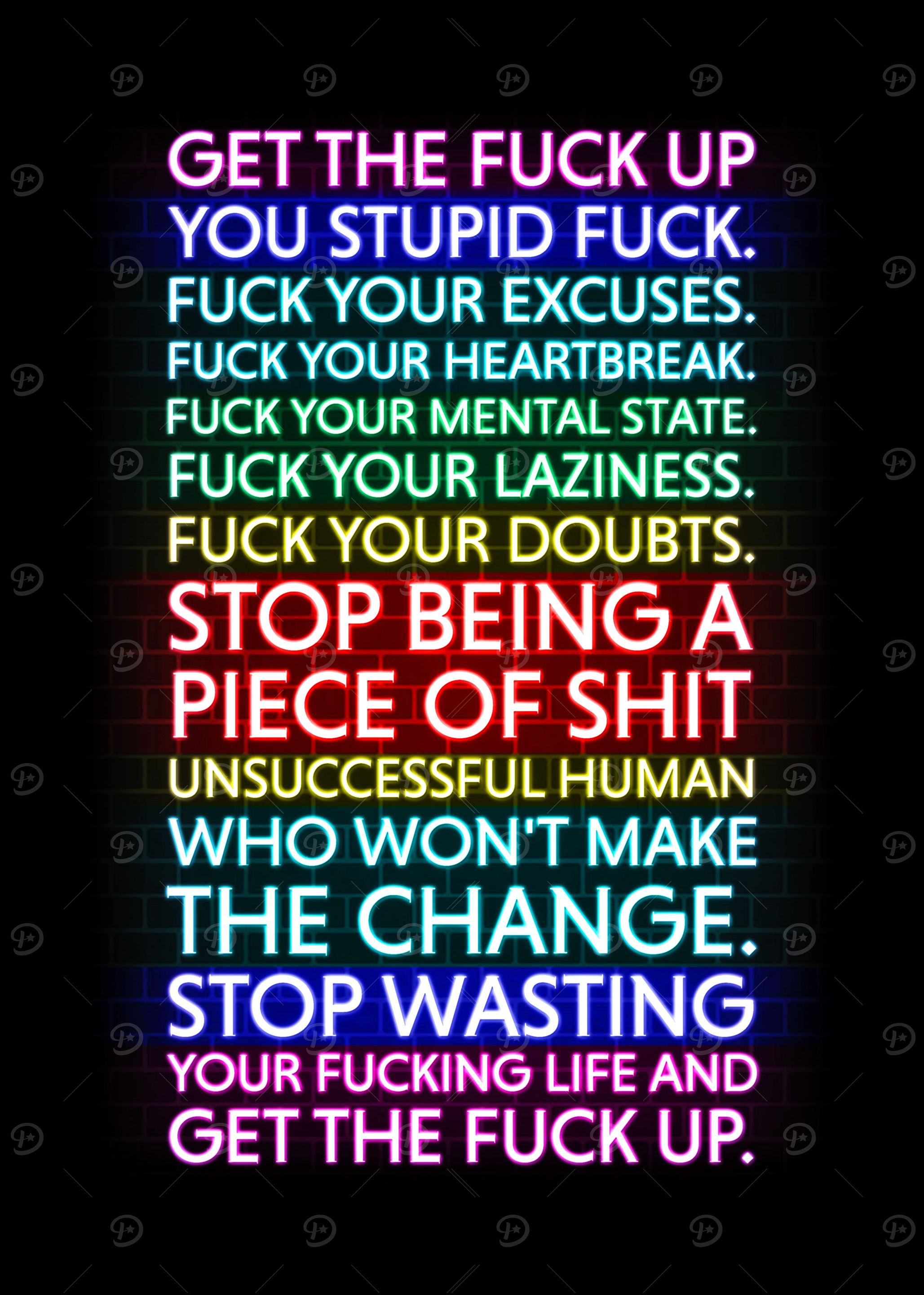 STOP BEING A PIECE OF SH T