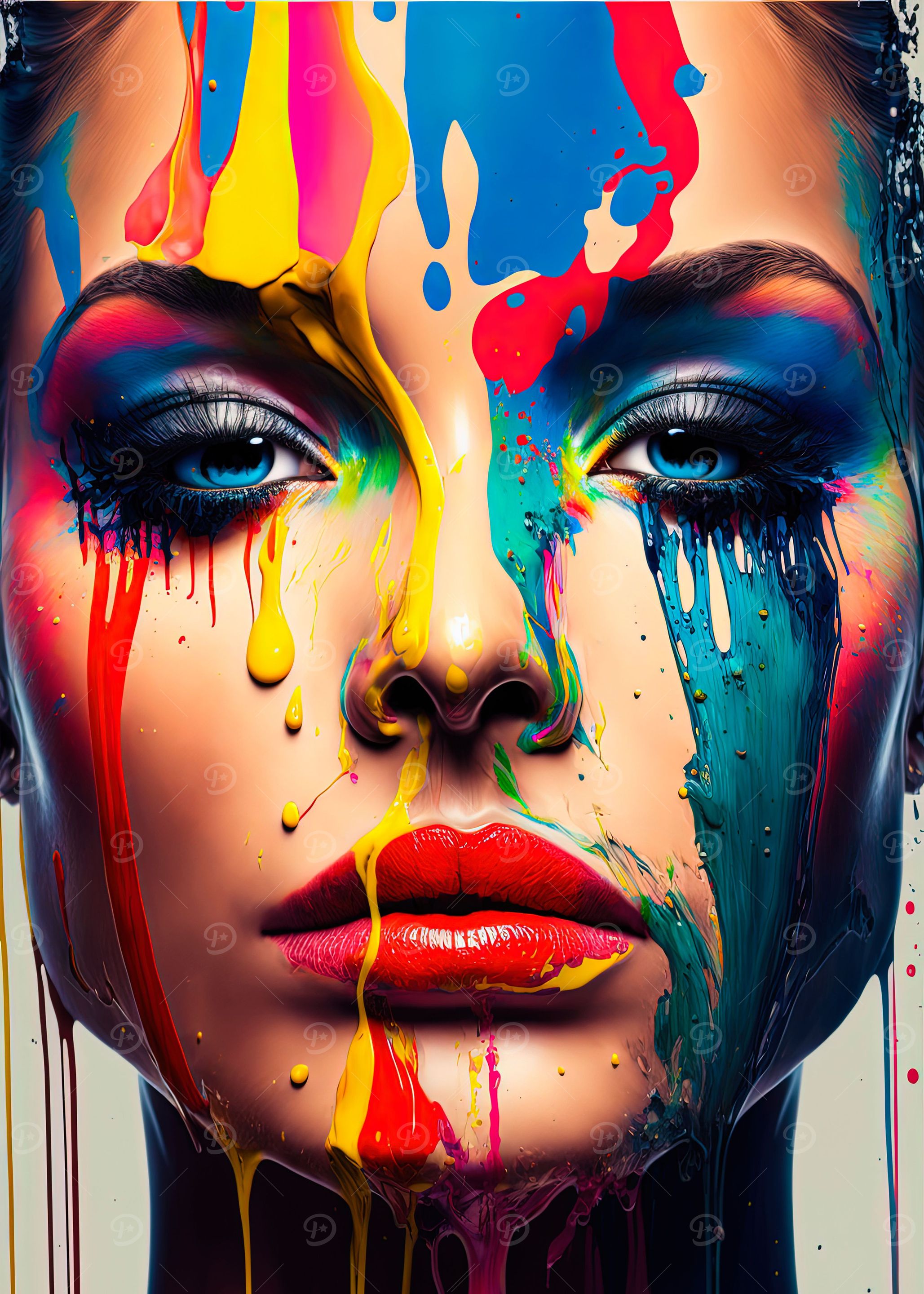 Splash of Rainbow Colors