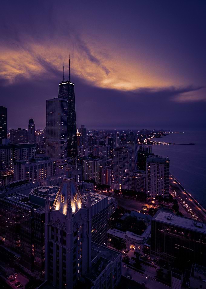 Purple Cityscape