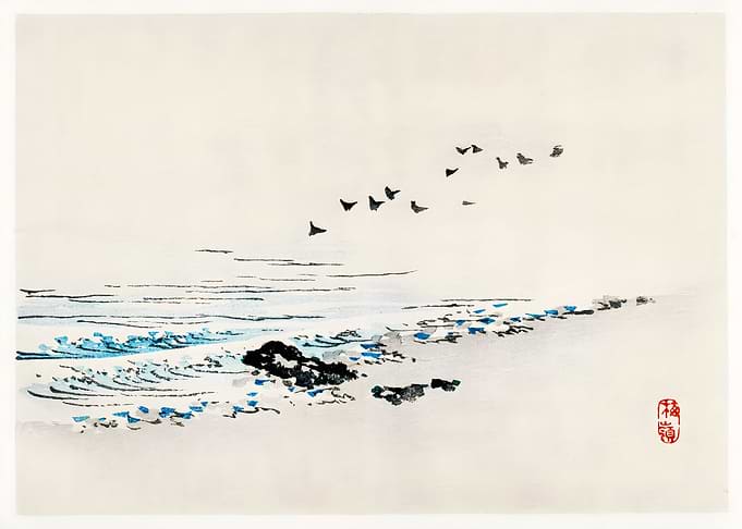 Ukiyo e Wind Beach
