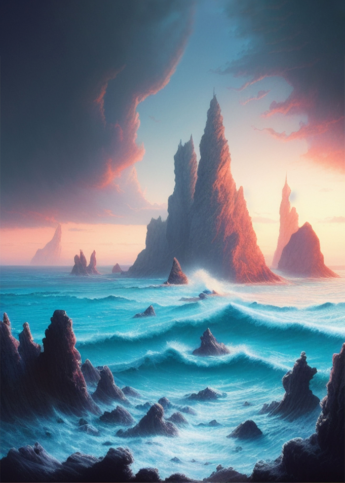 Surreal Seascape Sunrise