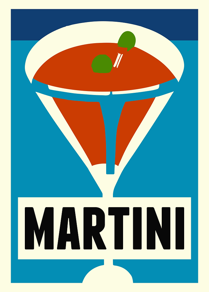 Minimalist Martini Drink
