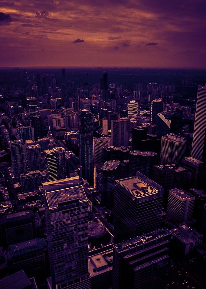 Purple Cityscape