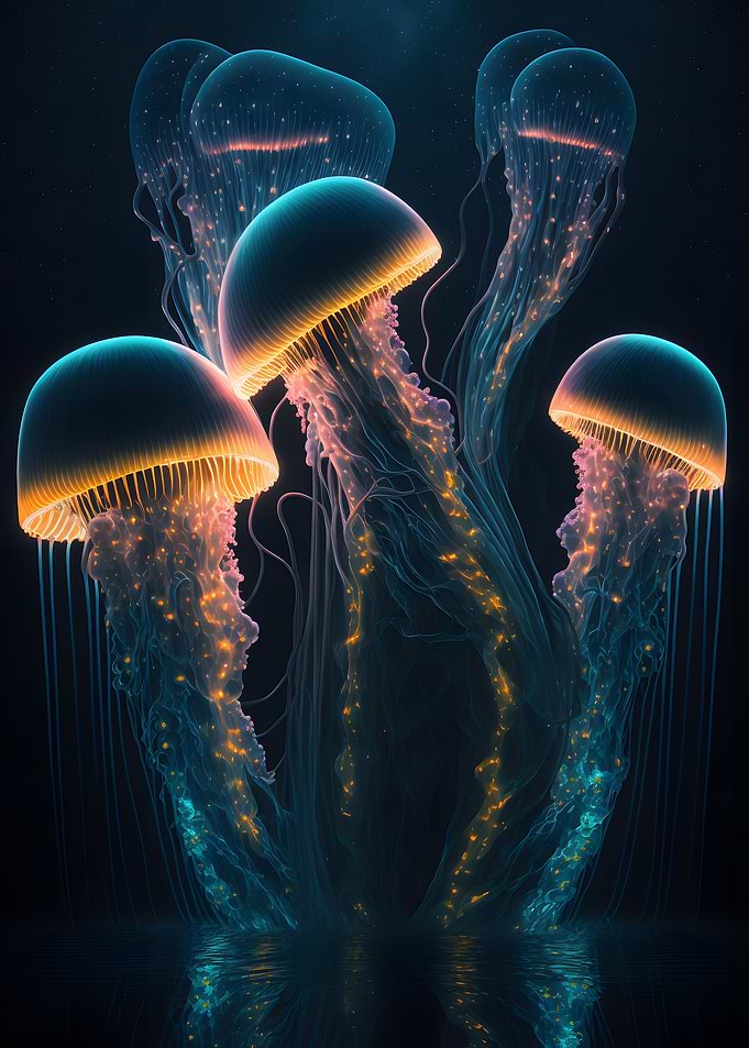 Glowing Jellyfish