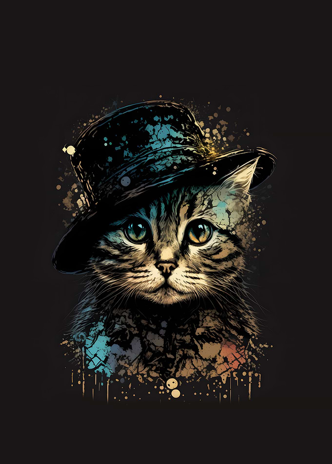 cute cat portrait