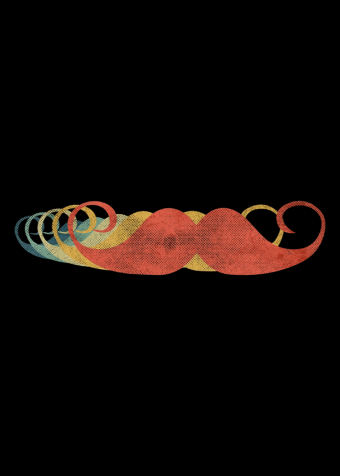 Handlebar Moustaches Retro