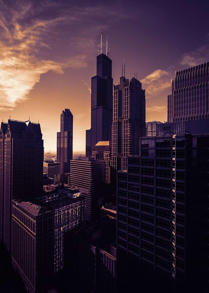 Purple Cityscape