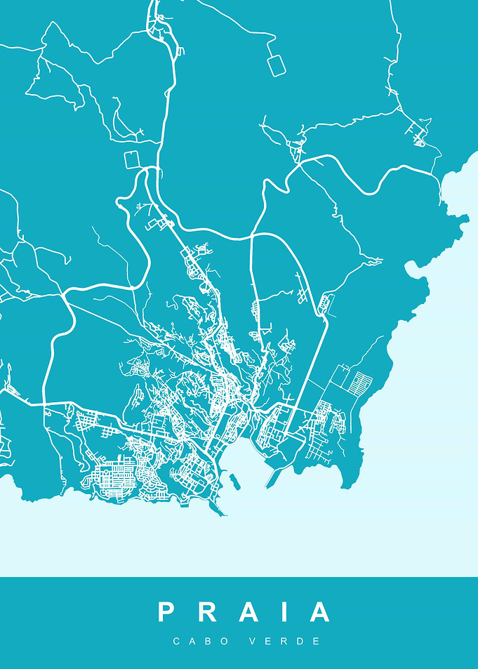 Map PRAIA CABO VERDE