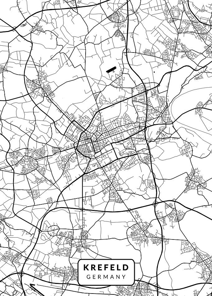 Krefeld City Map
