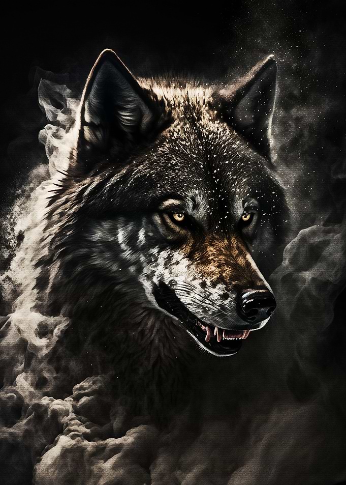 Paint the Smoke Wolf