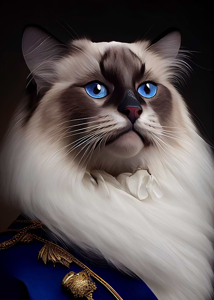 Birman Cat Breed Portrait