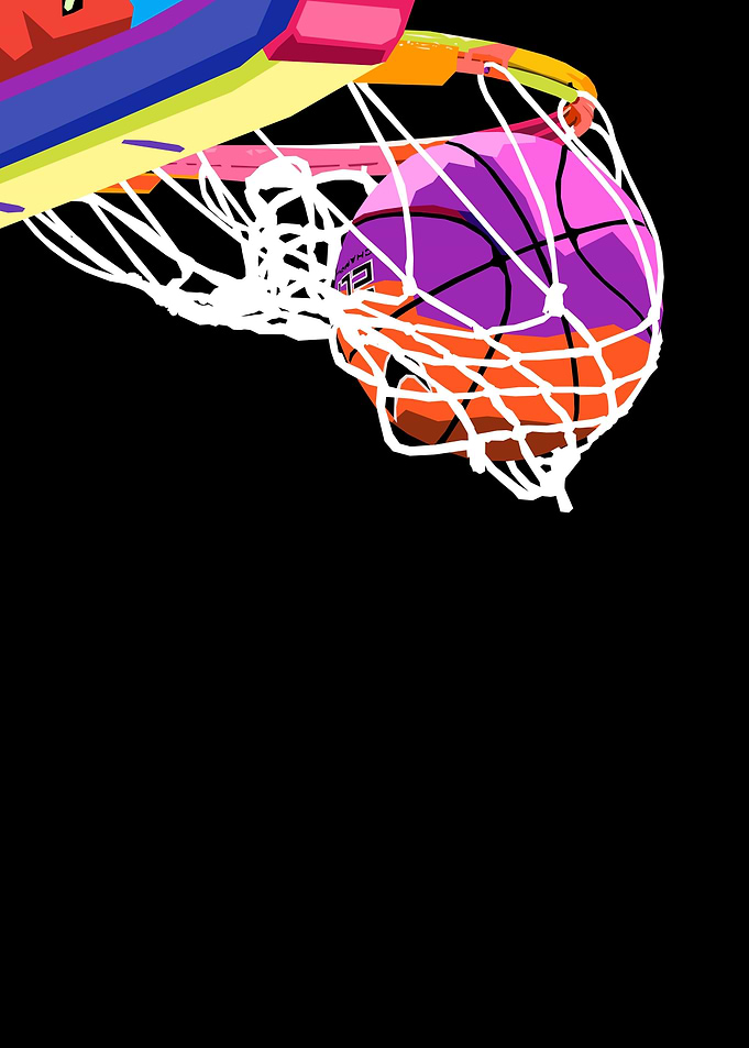 Basketball wpap pop art