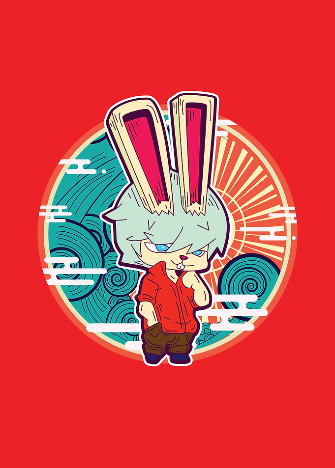 Rich rabbit for New Year