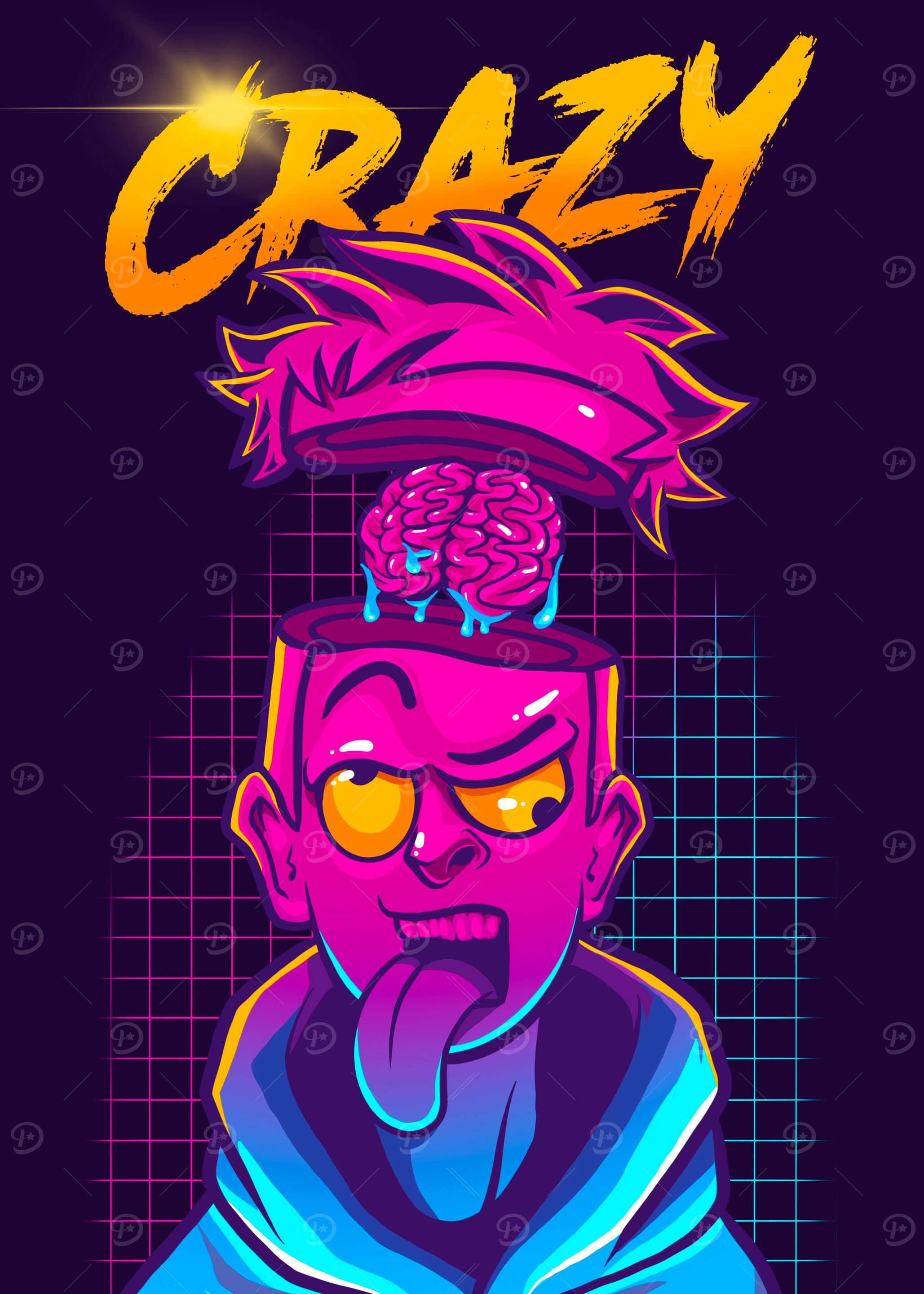Crazy illustration