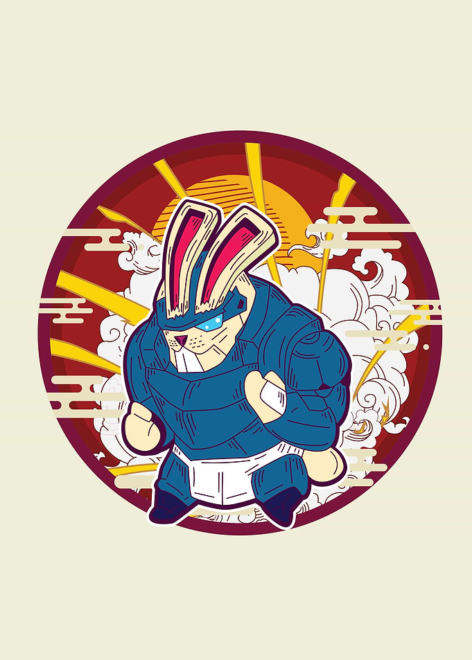 Rich rabbit for New Year